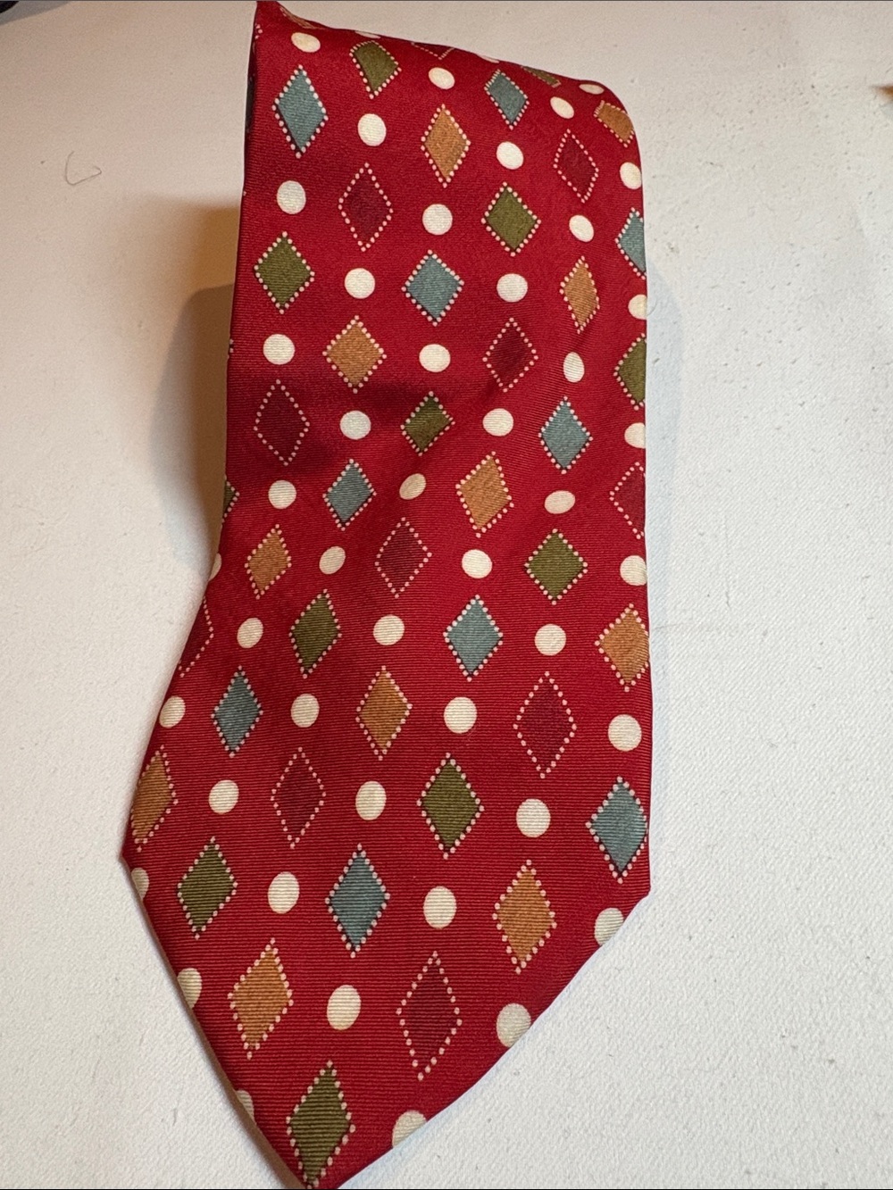 Hugo Boss Rust Patterned Silk Tie